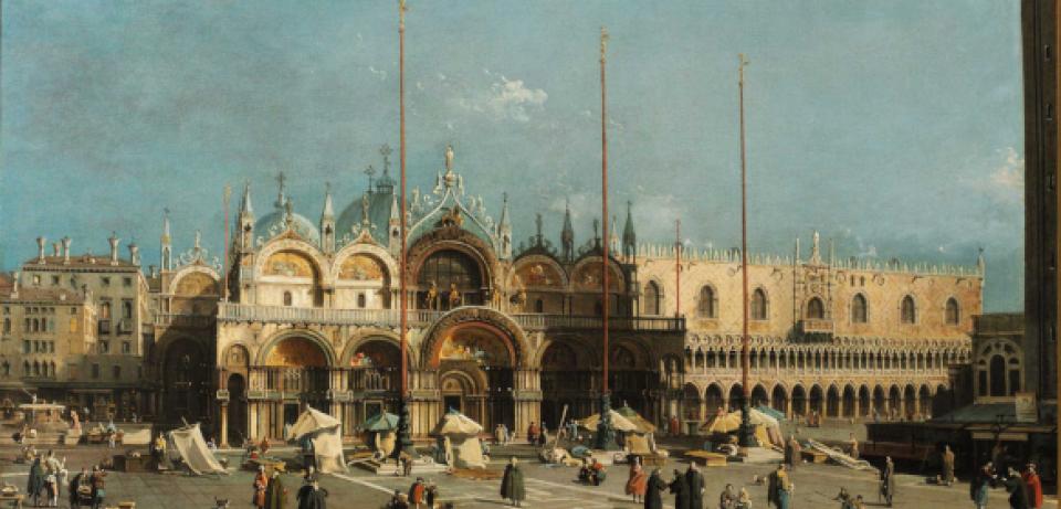 72dpi Giovanni Antonio Canaletto Der Markusplatz in Venedig 1740 50 Arp Museum Bahnhof Rolandseck Sammlung Rau fuer UNICEF Foto Horst Bernhard Canaletto, Der Markusplatz in Venedig, 1740-50, Öl auf Karton © Arp Museum Bahnhof Rolandseck, Sammlung Rau für UNICEF, Foto: Horst Bernhard